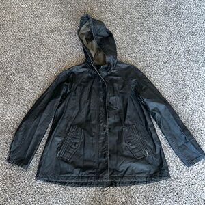 Madewell Women’s Black Leather Coat Jacket🌟
